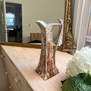Hand Painted Angled Flute Vase